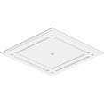 thumbnail image 2 of 32"W x 21 3/8"H x 1"ID x 11 1/4"C x 1"P Diamond Architectural Grade PVC Contemporary Ceiling Medallion, 2 of 11