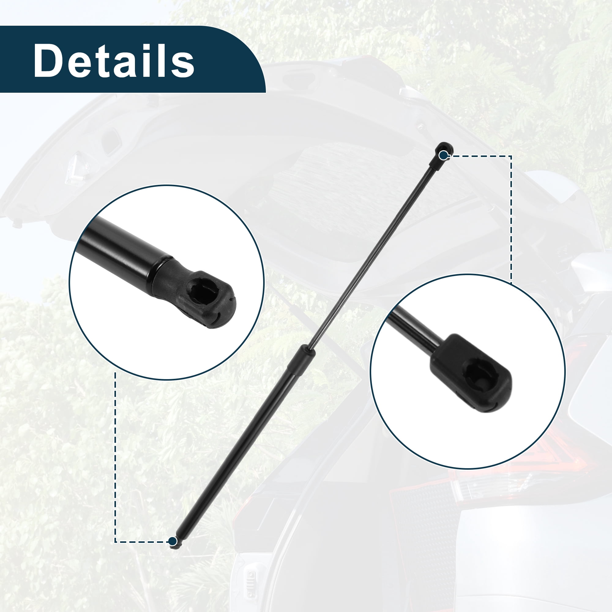 Unique Bargains 2Pcs Tailgate Lift Supports for VW Polo Mk5 (6R-6C) 2009-2017 Black