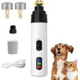 thumbnail image 1 of Molinillo de uñas para mascotas, mejorado, recargable, de 2 velocidades, para perros y gatos, 1 of 7