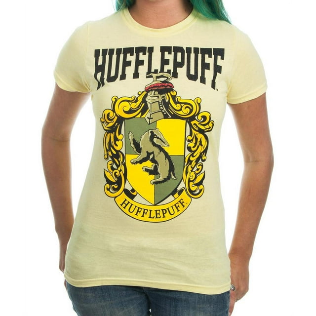 Harry Potter Hufflepuff House Juniors T-shirt (Yellow, 3-XLarge)