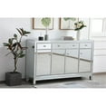 thumbnail image 3 of Reflexion 60 in. mirrored credenza in antique silver, 3 of 10