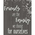 thumbnail image 3 of Kimberly, Allen 12x14 Black Modern Framed Museum Art Print Titled - Friends Are The Family, 3 of 5