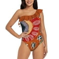 thumbnail image 5 of Maillot de Bain une Pièce Col en V Profond pour Femmes Monokini Plage, 5 of 5