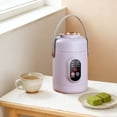 thumbnail image 5 of Multifunctional Portable Slow Cooker with Ceramic Glaze Inner and Steamer for Cooking Soup Rice Porridge, 5 of 5