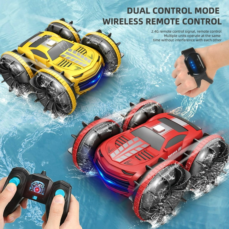 2022 NEW Amphibious Remote Control Car 2.4 GHz Dual RC Stunt Car