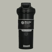 Blender Bottle Charcoal Shaker Cup with Flip-Top Lid