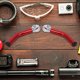 thumbnail image 4 of Puños de manillar de aluminio rojo para bicicletas de montaña y carretera: accesorios duraderos para manillares, 4 of 8