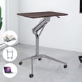 thumbnail image 5 of Mobile Office Laptop Desk Rolling Adjustable Table Cart Computer Mobile Stand, 5 of 10