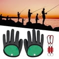 thumbnail image 3 of Guantes de Pesca Kusrkot A Prueba de Pinchazos Mujeres Gancho de Aluminio Negro, 3 of 6