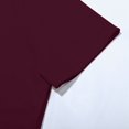 thumbnail image 3 of T Shirts Women Spring Tight Short Sleeved Round Neck Solid Color Top Slim Bottom Shirt Womens Tshirts Wine S, 3 of 3