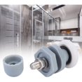 thumbnail image 3 of puertas de ducha de plástico duradero, guía deslizante con rodamiento de cristal para baño para repuestos (23 mm), 3 of 5