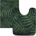 thumbnail image 3 of Coolnut Leaves High Absorbent U-Shaped Contour Toilet Rugs Machine Washable,24"x20", 3 of 7