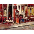 thumbnail image 3 of Heighton, Brent 14x12 Black Modern Framed Museum Art Print Titled - Sidewalk Cafe, 3 of 5