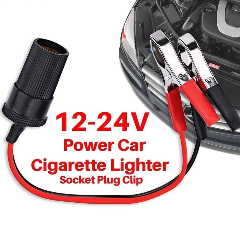 alligator clip to cigarette lighter adapter Car Charger Power Female Socket Cable Amazon.com: Alligator Clamp to Male