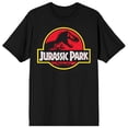 thumbnail image 5 of Jurassic Park Logo on Black Short Sleeve Adult T-Shirt-XXL, 5 of 7