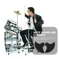 thumbnail image 3 of GOOHOCHY 2 Pcs Tambour Silencieux Noir Réutilisable Cymbale pour Pratique de Tambour à Faible Volume, 3 of 8