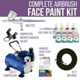 thumbnail image 2 of Professional Face & Body Art Airbrush Kit with G22 Airbrush, Master Compressor TC-20, Air Hose & 8 Custom Body Art Colors, 2 of 2