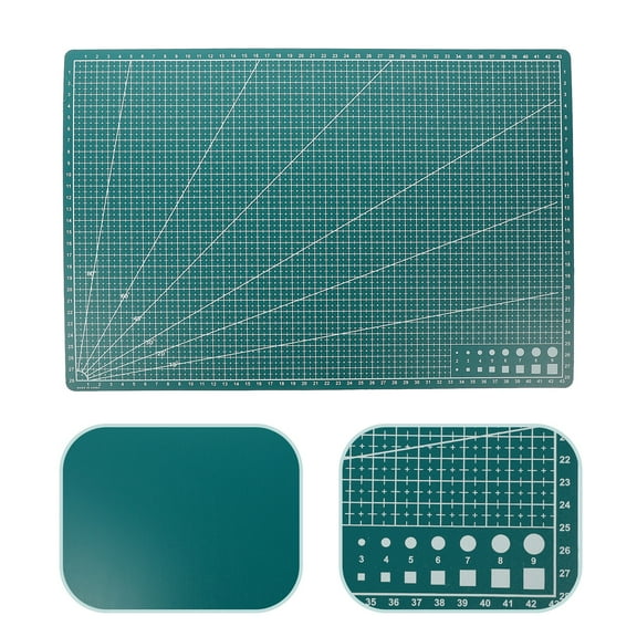 A3 Self-Healing Cutting Mat - 18x12" Double-Sided Craft Mat with Grid Lines