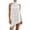 White, variant on Women's Satin Halter Mock Neck Side Split Tops Asymmetrical Backless Y2k Going out Shirts White M
