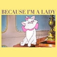 thumbnail image 2 of Junior's Aristocats Marie Photo Because I'm a Lady Racerback Tank Top Banana X Large, 2 of 4