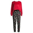 thumbnail image 6 of Secret Treasures Women's and Women's Plus Size Velour Top and Joggers, 2-Piece Set, 6 of 6