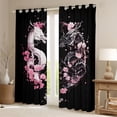 thumbnail image 2 of Castle Fairy Dragon Blackout Curtains Set of 2 (52x84 Each),Sakura Window Curtains, 2 of 6