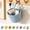 Blue, variant on Fareti Cotton Rope Woven Hanging Baskets Small Boho Pouches with Hooks Wall-Mounted Storage Bag Pocket Caddy Bins for Home Organizing Decoration
