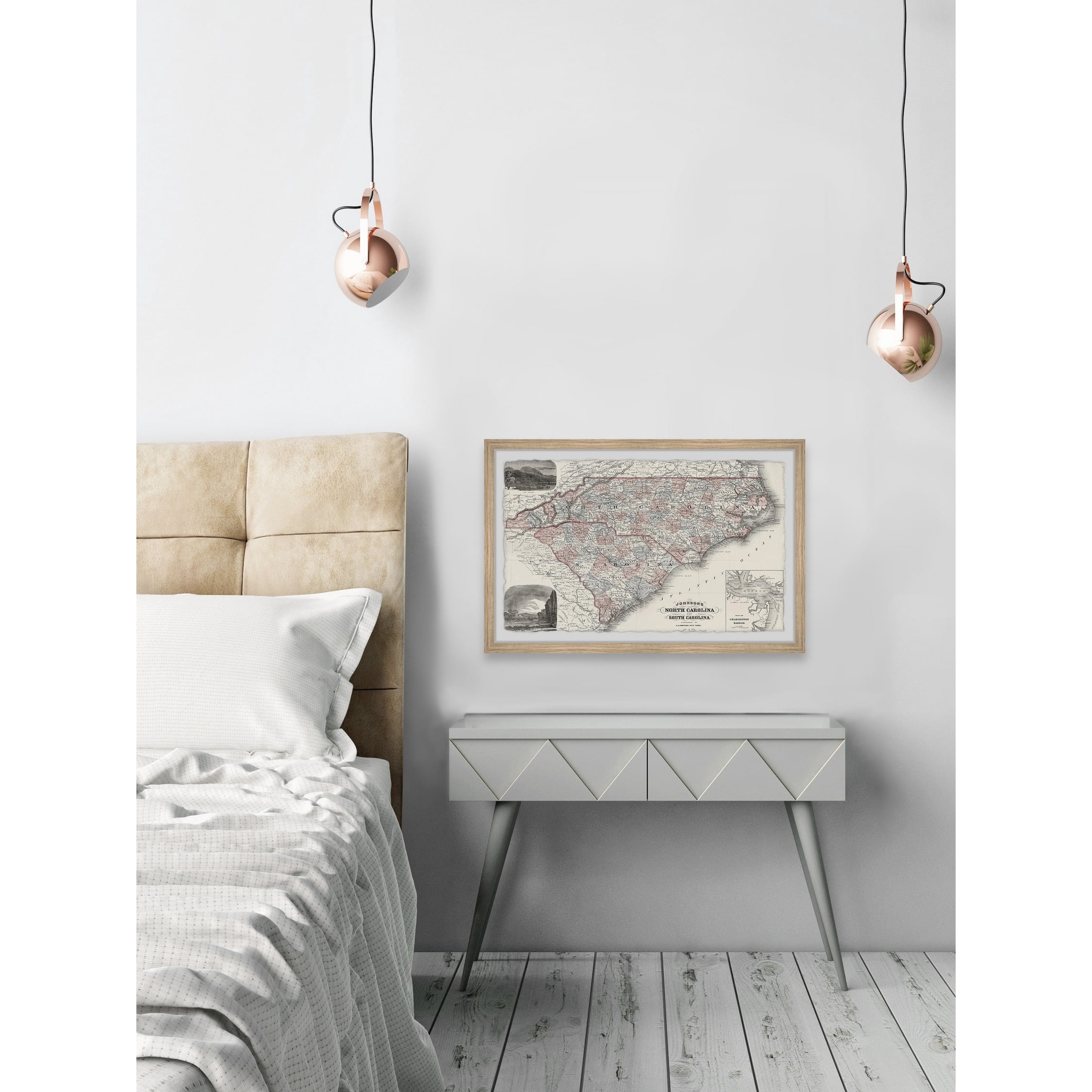 Marmont Hill Top of North Carolina Framed Wall Art