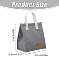 thumbnail image 3 of Clearance Under $2, 1 Pack Insulated Lunch Bag, Large Capacity Cooler Tote, Thermal Meal Storage Bag with Sturdy Handle for Work, Picnic & Travel, Plastic, 24x22cm(Pink), 3 of 9