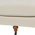 thumbnail image 3 of Maklaine Modern Recessed Arm Sofa Metal Casters in Light Beige, 3 of 18