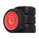 thumbnail image 2 of 4x Ruedas RC Neumáticos Modificación Profesional 12mm Hexágono Fácil Instalación Resistente Rojo, 2 of 9