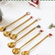thumbnail image 2 of 1 pieza Feliz Navidad Acero inoxidable Oro Plata Alce Muñeco de nieve Santa Cuchara 2024 Año Nuevo Decoración navideña para el hogar 2023 Navidad, 2 of 5