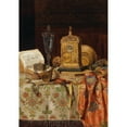 thumbnail image 2 of Max Schödl 18x24 Black Ornate Framed Double Matted Museum Art Print Titled: Still Life with Antiques (1880), 2 of 5