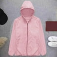 thumbnail image 2 of Sentmoon Chemises de Protection Solaire pour Hommes à Manches Longues à Capuche Chemise de Randonnée pour Hommes Détail à Fermeture Éclair Couleur Unie Ample Hauts d'Entraînement pour Hommes Décontractés d'Été pour Festival de Musique L, 2 of 4