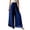 Blue, variant on Womens Summer Fashion Essentials Clothing Women's Chiffon Wide Leg Trousers High Elastic Waist Casual Business Trousers Casual Pants for Women