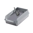 thumbnail image 4 of Caja de arena para gatos Yuyangstore Acero inoxidable tapa abierta L Gris claro, 4 of 8