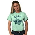 thumbnail image 4 of Cute Hippie Heart Mermaid Sprit Women's Graphic T Shirt Tees Brisco Brands X, 4 of 6