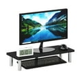 Furinno Turn-N-Tube Computer Monitor Riser Stand, Americano, Stainless ...