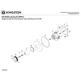 thumbnail image 3 of Kingston Brass KS4031RKX Webb Single-Handle Six-Way Diverter Valve with Knurled Handle and Round Trim Kit in Polished Chrome, 3 of 5
