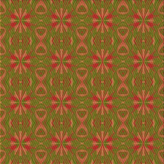 Ahgly Company Machine Washable Indoor Square Transitional Dark Yellow Green Area Rugs, 8' Square