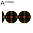 thumbnail image 4 of 100 Pack Splatter Targets, 3/6 Inch Stick and Shoot Splatter Targets, Adhesive f Stickers with Yellow Effect Target Shooting, 4 of 9