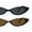 [2-Pack] Black & Tortoise, variant on SA106 Women's Narrow Thin Cat Eye Retro Cat Eye Sunglasses, Black, 1