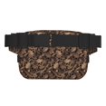 thumbnail image 3 of Fotbe Brown Camouflage Skull Cangurera Cuadrada con Estampado de Doble Capa, Bolsa de Cintura Ajustable Mini para Hombres y Mujeres, 3 of 9