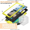 thumbnail image 3 of SaniMore for Samsung Galaxy S22 Ultra 5G 2022 Rugged case with Screen Protector, Stand Camera Slide Cover for Samsung S22 Ultra Metal Military Sturdy Armour Shockproof Cover for Man Outdoor, Yellow, 3 of 8