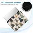 thumbnail image 2 of FORMRS 13-13.3 inch Laptop Sleeve Case Soft Carrying Quilted Computer Bag Cover, Beige Christmas Trees, 2 of 7
