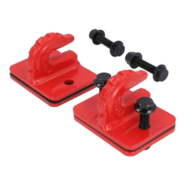 2PCS Tractor Bucket Grab Hook Grade 70 Forged Steel On Grab Hook Tow Hook Mount with Backer Plate for Tractor RV