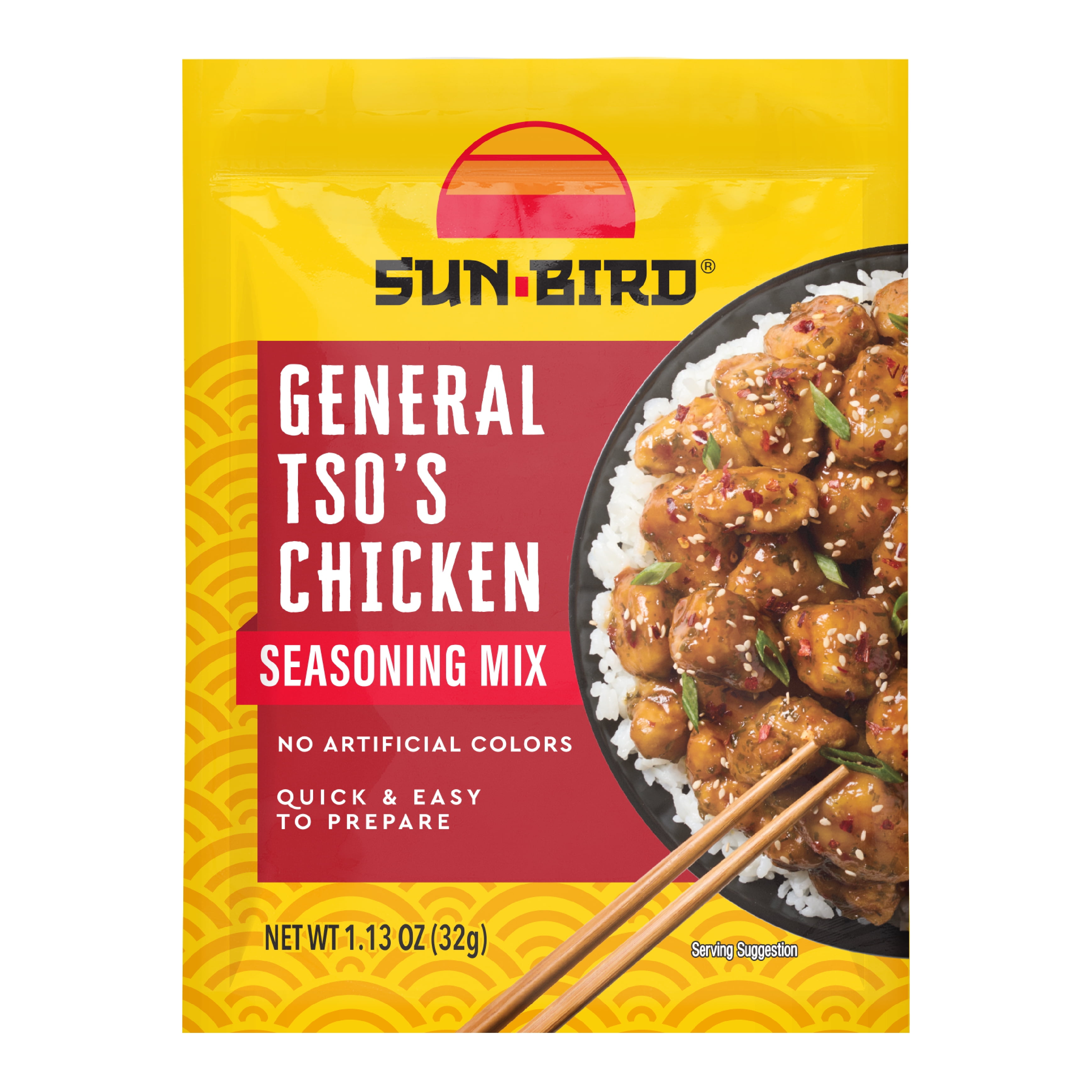 2 pack) Sun-Bird General Tso's Chicken Seasoning Mix, 1.13 oz