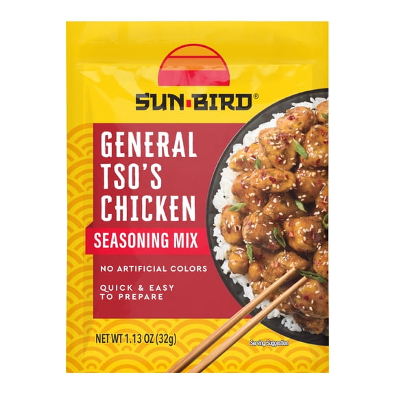 Sun-Bird General Tso's Chicken Seasoning Mix, 1.13 oz Pouch