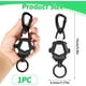 thumbnail image 2 of Retractable Keys Chain With Upgraded Carabiner Badge - Black & White Utility, 2 of 5