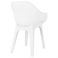 thumbnail image 3 of vidaXL Patio Chairs with Armrests 2 pcs White Plastic, 3 of 3